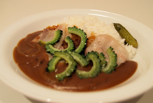 豚バラとゴーヤのカレー